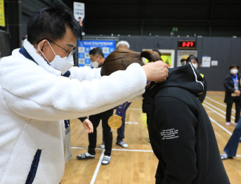 제18회 전국농아인체육대회 경기 현장(배드민턴)