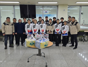 [2023 에르주름 동계 데플림픽] 이천선수촌 컬링장_본부 격려사 24.02.22